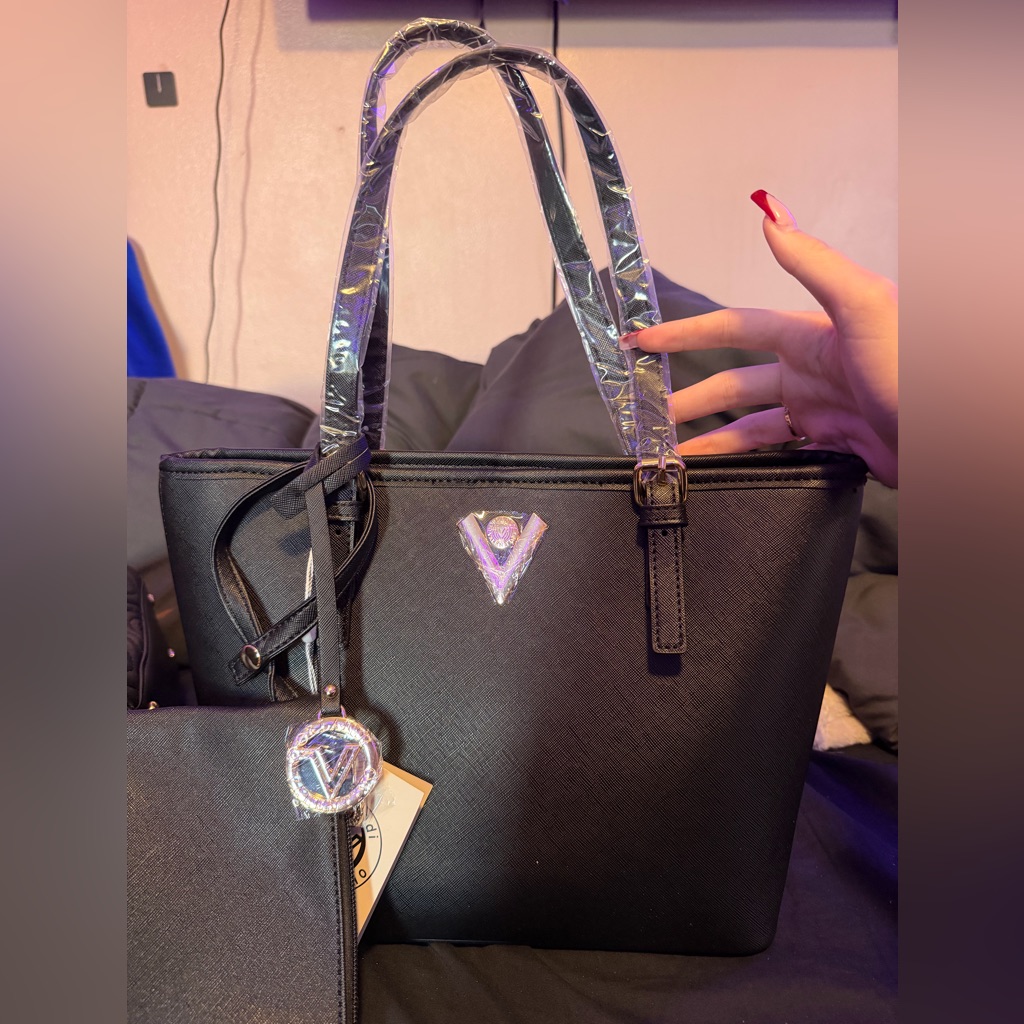 Black Valentino Tote Bag